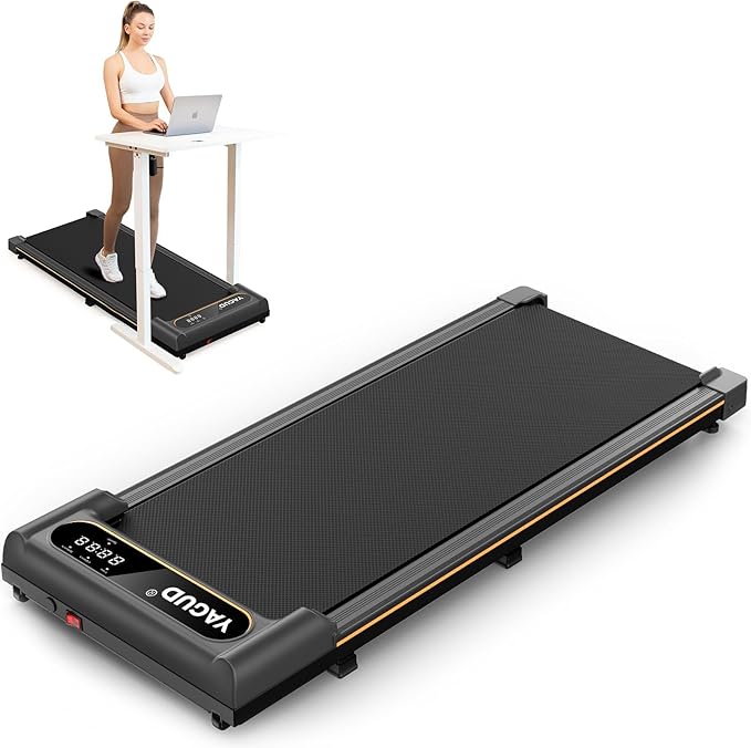 Walking Pad Treadmill for Home Office, Portable Under Desk Treadmill with Remote Control and LED Display, Walking Jogging Running Machine