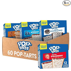Pop-Tarts Toaster Pastries, Breakfast Foods, Kids Snacks, Variety Pack (60 Pop-Tarts)