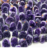 Natural Amethyst Crystal Cluster Geode