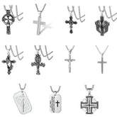 Christian Cross Prayer Necklace Jewelry