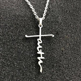 Faith Cross Pendant Necklace Unisex