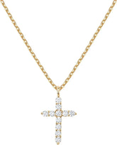 Gold Cross Faith Pendant Necklace