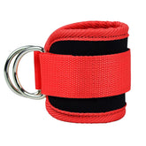 Adjustable Double D-Ring Gym Ankle Straps