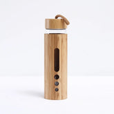 500ml Glass Water Bottle Bamboo Hot-proof Sleeve Borosilicate Glass Cup Eco-friendly Drinkware Outdoor Portable Tour Bottle Boba