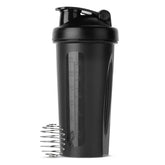 600ml Shaker Bottle 20 Oz with Stainless Steel Ball, BPA Free 20 Oz Plastic Protein Shake Leak Proof for Portable Fitness