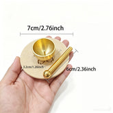 Handcrafted Brass Meditation Singing Bowl Set