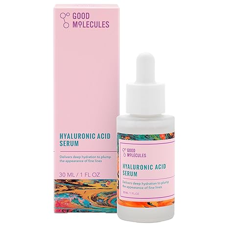 Good Molecules Hyaluronic Acid Serum - 1% Hyaluronic Acid Non - greasy Ultra Hydrating Serum, Facial Moisturizer for Plumper Skin, Skin Care for Face - Showlu Well Nation Store