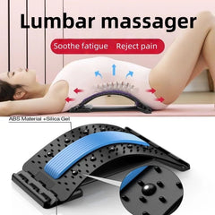 Multi - angle Massager Auxiliary Correction Relieve Lumbar Spine Pain Support Stretch Massage Lumbar Traction To Relieve Pain - Showlu Well Nation Store