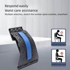 Multi - angle Massager Auxiliary Correction Relieve Lumbar Spine Pain Support Stretch Massage Lumbar Traction To Relieve Pain - Showlu Well Nation Store