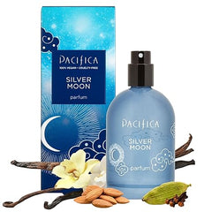 Pacifica Silver Moon Vanilla Almond Spice Perfume – Warm Gourmand Clean Fragrance for Women, 2 fl oz (Vegan & Cruelty - Free) - Showlu Well Nation Store