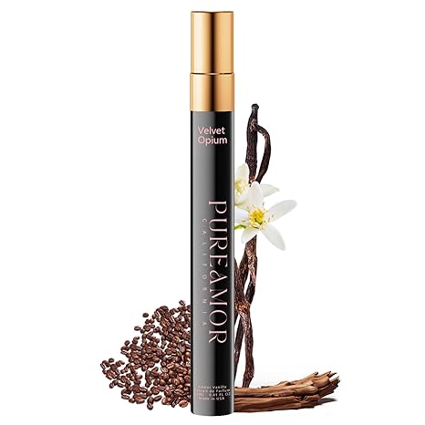 Pheromones Perfumes for Women, Amber Vanilla Perfume, Long Lasting Eau De Parfum Cologne, Enhanced Scents Pheromone Cologne for Men&Women, 0.41 fl.oz Travel Size Perfumes Spray (Velvet Opium) - Showlu Well Nation Store