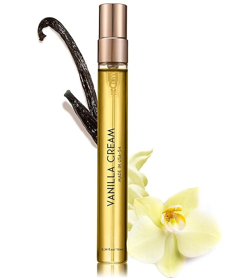 Pheromones Perfumes for Women, No. 54 Vanilla Cream Scent, Vanilla Perfume Oil, Enhanced Scents Pheromone Perfume for Woman, 0.34fl./10ml Gourmand Parfum, Travel Size Perfumes for Women,Made in USA - Showlu Well Nation Store