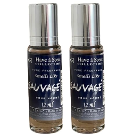 Smell Like Sauvage Pour Homme for Men Roll On Oil 12ml (Pack of 2) - Showlu Well Nation Store