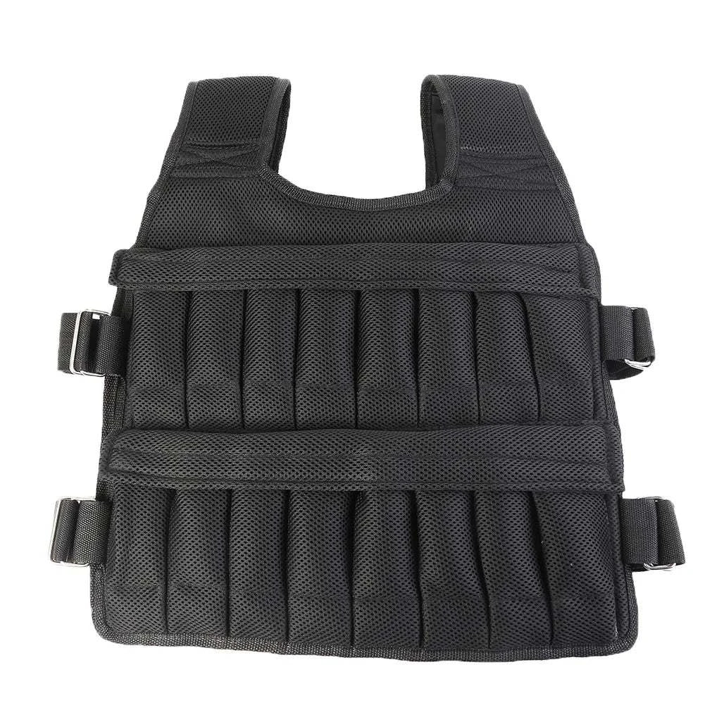 1 - 110LBS Adjustable Weighted Vest Running Loading Weighted Vest Training Workout Fitness Adjustable Waistcoat Jacket Man Women - Showlu Well Nation Store