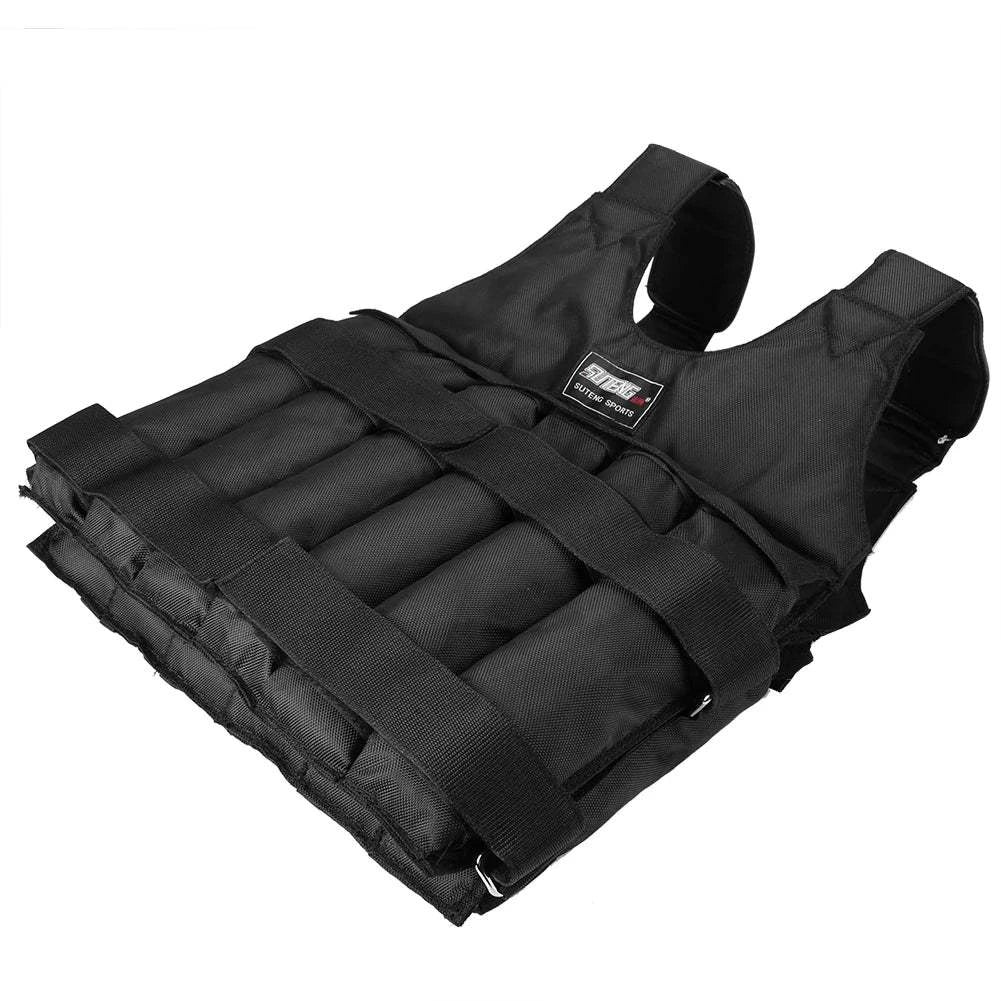1 - 110LBS Adjustable Weighted Vest Running Loading Weighted Vest Training Workout Fitness Adjustable Waistcoat Jacket Man Women - Showlu Well Nation Store