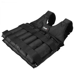 1 - 110LBS Adjustable Weighted Vest Running Loading Weighted Vest Training Workout Fitness Adjustable Waistcoat Jacket Man Women - Showlu Well Nation Store