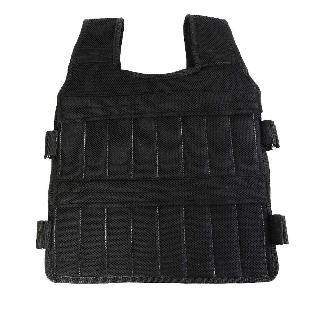 1 - 110LBS Adjustable Weighted Vest Running Loading Weighted Vest Training Workout Fitness Adjustable Waistcoat Jacket Man Women - Showlu Well Nation Store