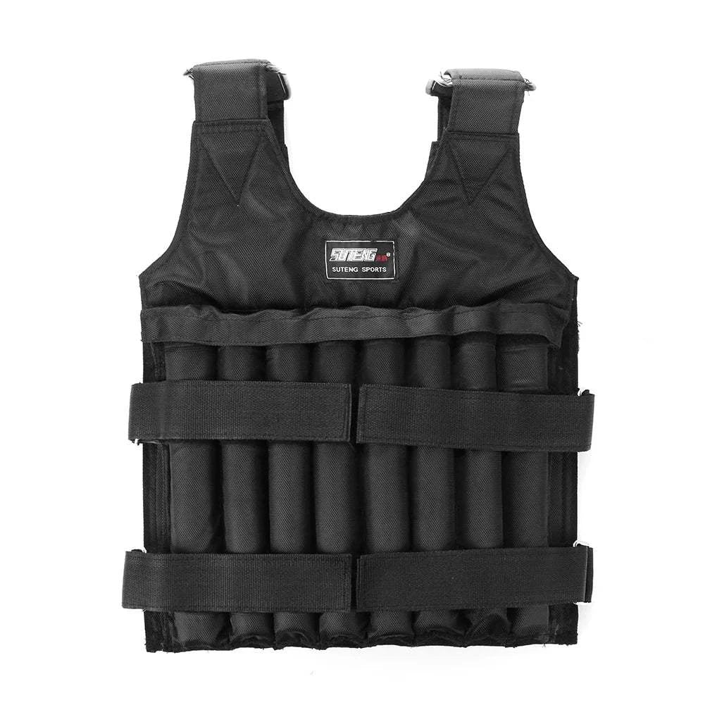 1 - 110LBS Adjustable Weighted Vest Running Loading Weighted Vest Training Workout Fitness Adjustable Waistcoat Jacket Man Women - Showlu Well Nation Store