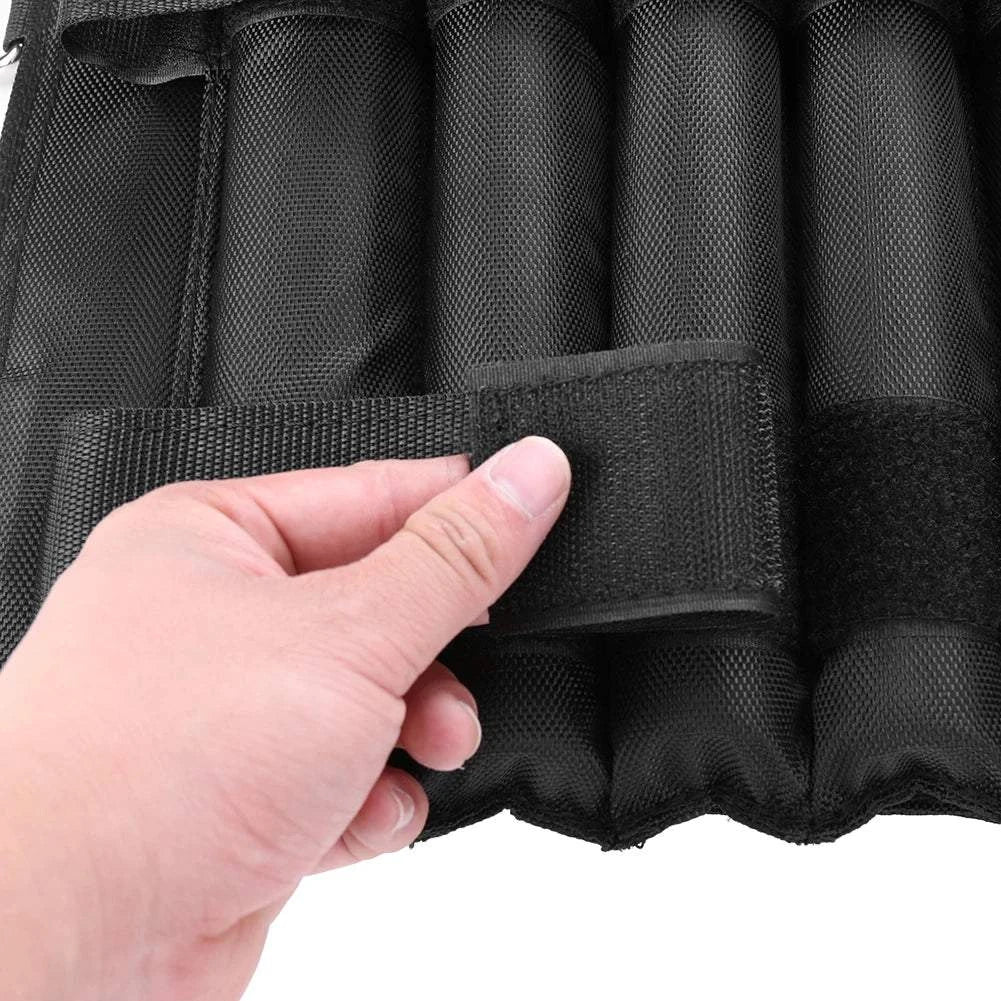 1 - 110LBS Adjustable Weighted Vest Running Loading Weighted Vest Training Workout Fitness Adjustable Waistcoat Jacket Man Women - Showlu Well Nation Store