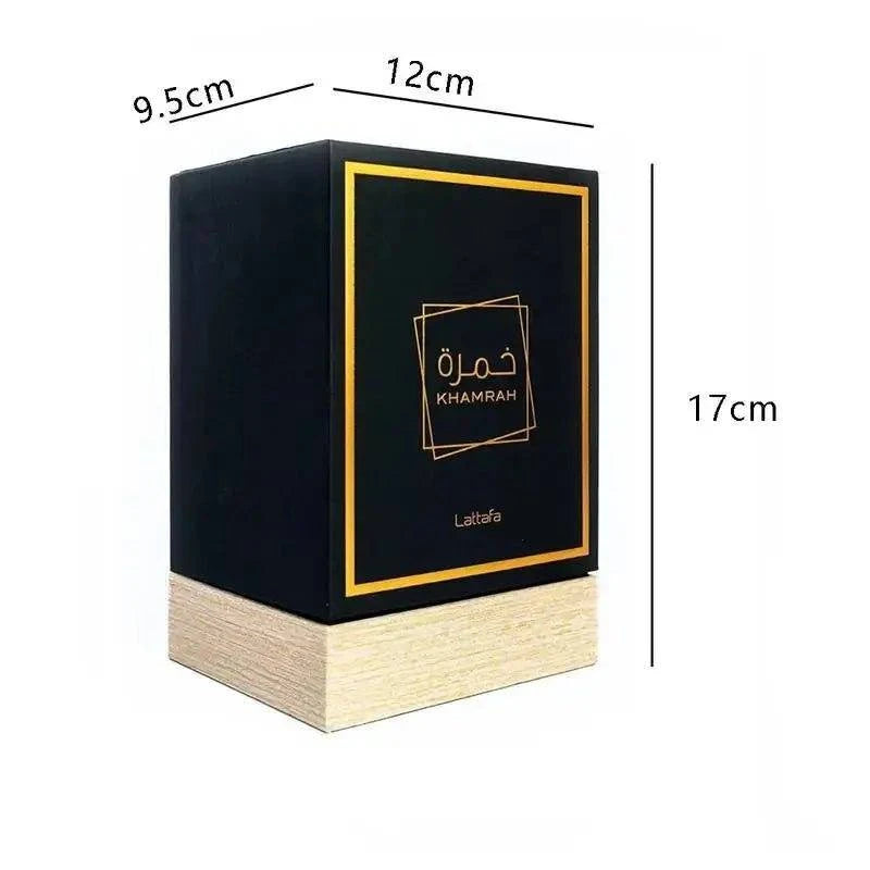 1 Pack 3.4 Oz/100 Ml Lattafa Khamrah Perfume 3.4 Oz/100 Ml - Warm Spice Vanilla & Cinnamon Perfume, Unisex Perfume Spray - Showlu Well Nation Store