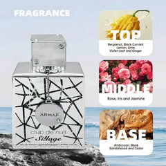 105ML Armaf Club De Nuit Intense Man Eau De Toilette Woody Spicy Attract Women Long - lasting Fragrance Perfect For All Occasions - Showlu Well Nation Store