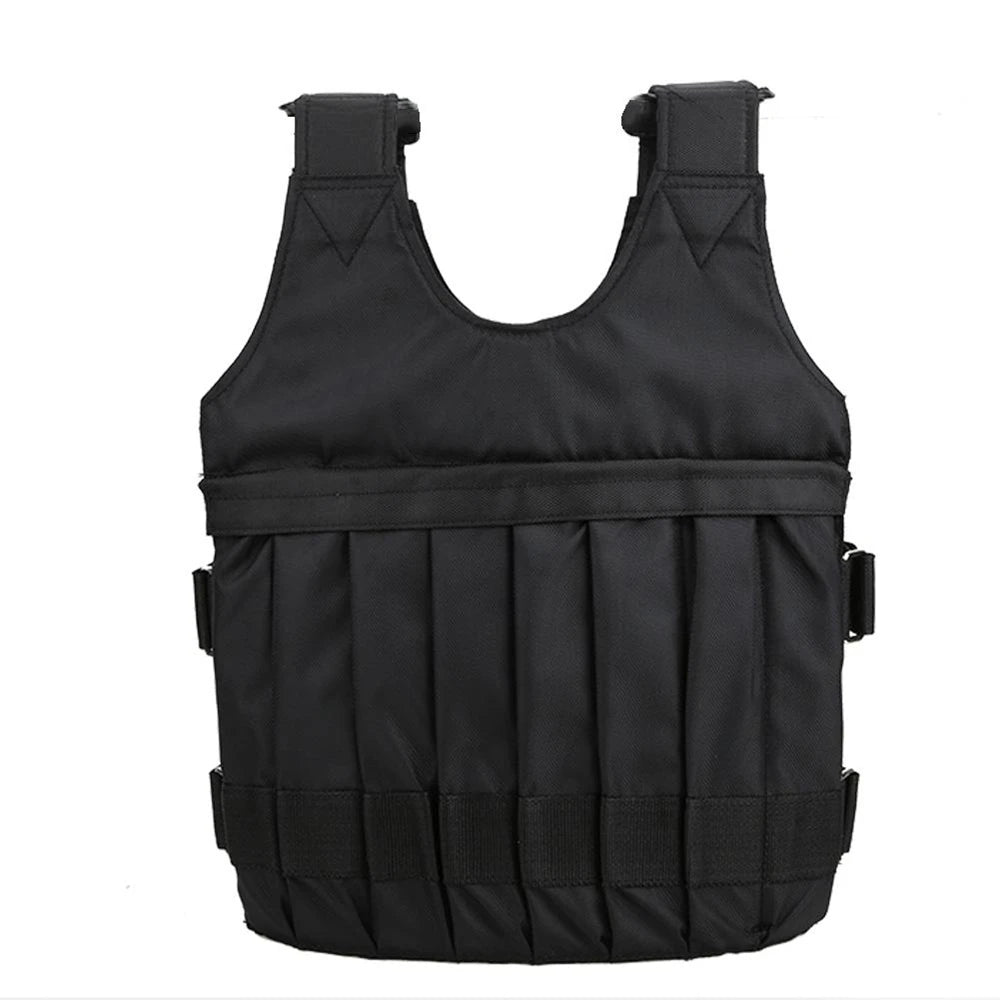 20kg/50kg Run Loading Weighted Vest Adjustable Exercise Training Fitness Jacket Gym Workout Boxing Vest Weight Waistcoat - Showlu Well Nation Store