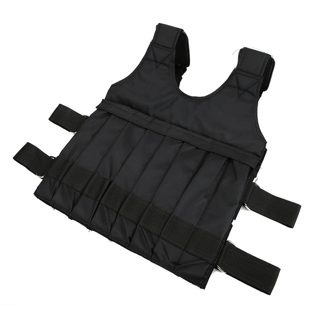 20kg/50kg Run Loading Weighted Vest Adjustable Exercise Training Fitness Jacket Gym Workout Boxing Vest Weight Waistcoat - Showlu Well Nation Store