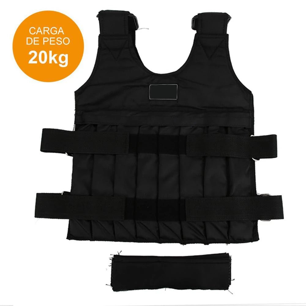 20kg/50kg Run Loading Weighted Vest Adjustable Exercise Training Fitness Jacket Gym Workout Boxing Vest Weight Waistcoat - Showlu Well Nation Store
