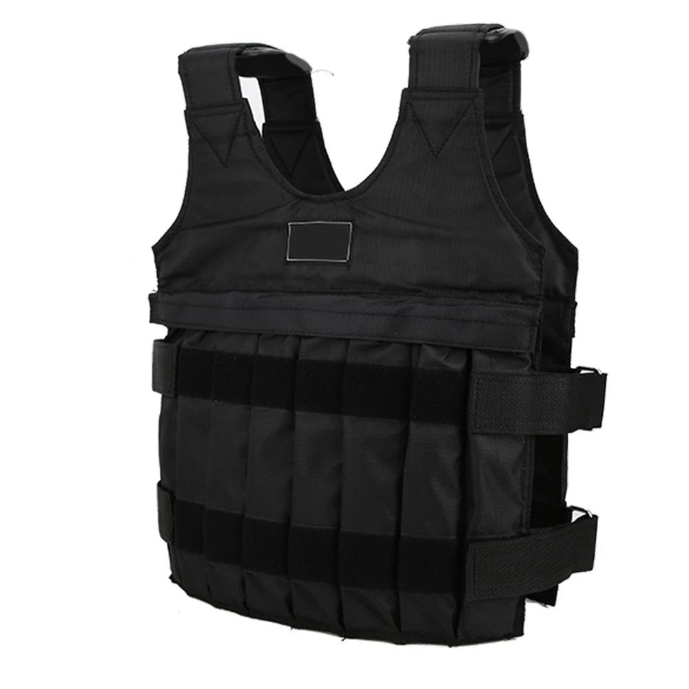 20kg/50kg Run Loading Weighted Vest Adjustable Exercise Training Fitness Jacket Gym Workout Boxing Vest Weight Waistcoat - Showlu Well Nation Store