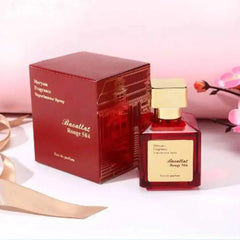 Original Arabian women's perfume Baccarat Rouge 540 luxury floral fragrance in red bottle with gold cap and matching box