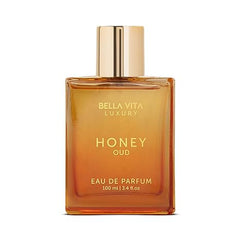 Luxury Honey Oud Eau de Parfum (3.4 fl. oz.) | Patchouli, Vanilla, Bergamot, Floral & Spicy + Made with Clean & Vegan Essentials Oils + Cruelty Free | Long-Lasting Unisex Fragrance