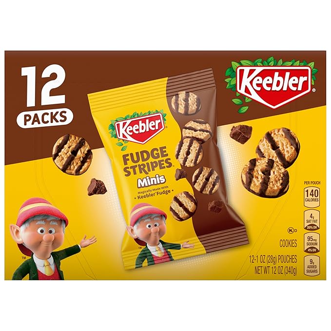 On-The-Go Fudge Stripes Cookies, 12 Count (Pack of 1)