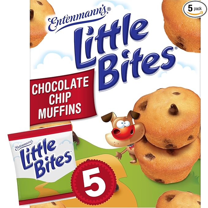 Little Bites Chocolate Chip Muffins, Pouches of Mini Muffins 8.25 oz, 5 Count
