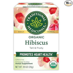Tea, Organic Hibiscus, Supports Your Cardiovascular System, 16 Tea Bags Visit the Traditional Medicinals Store