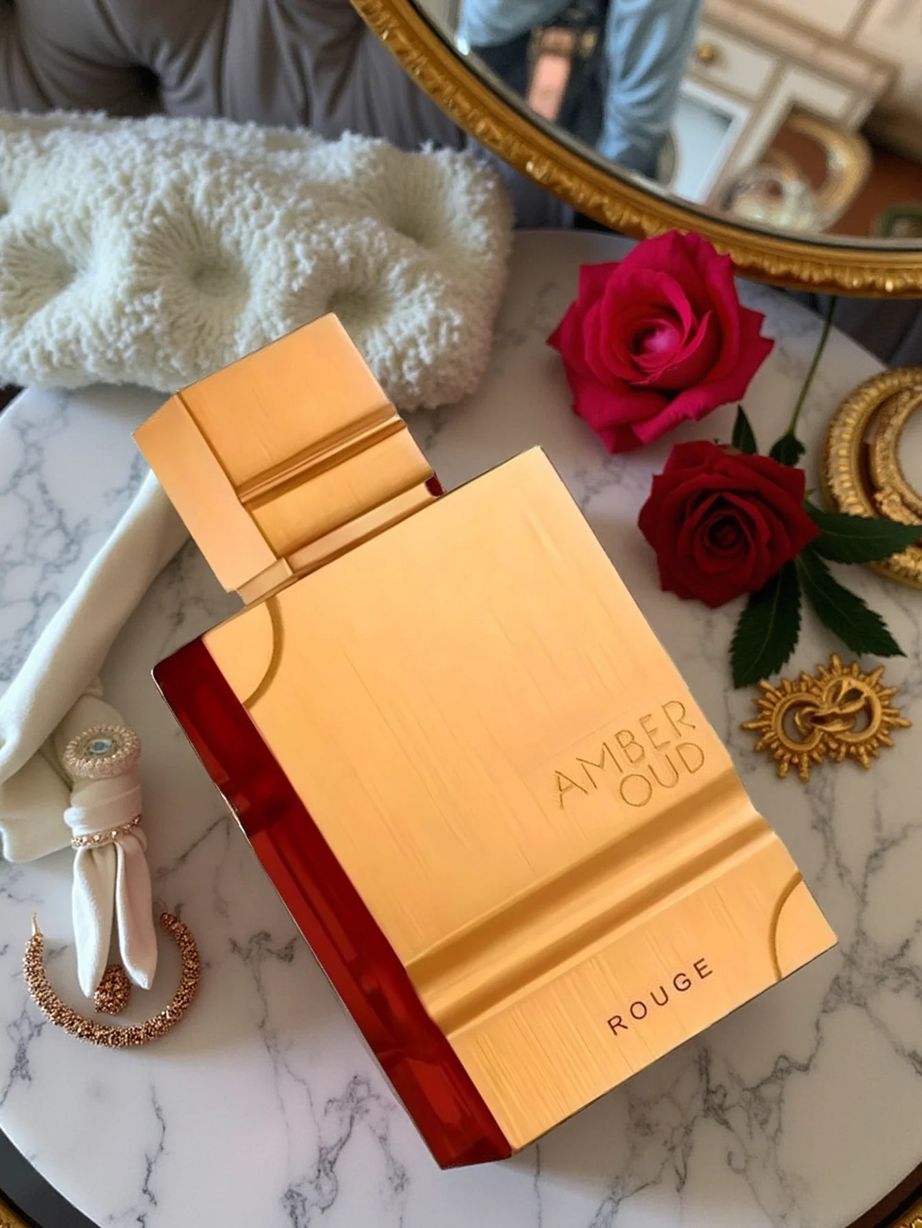 Al Haramain Amber Oud Rouge Eau de Parfum – Bold Amber Floral Scent for Night Out, Date, or Party Wear – Unisex Elegance