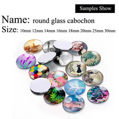God Bless Cross Glass Jewelry Cabochons
