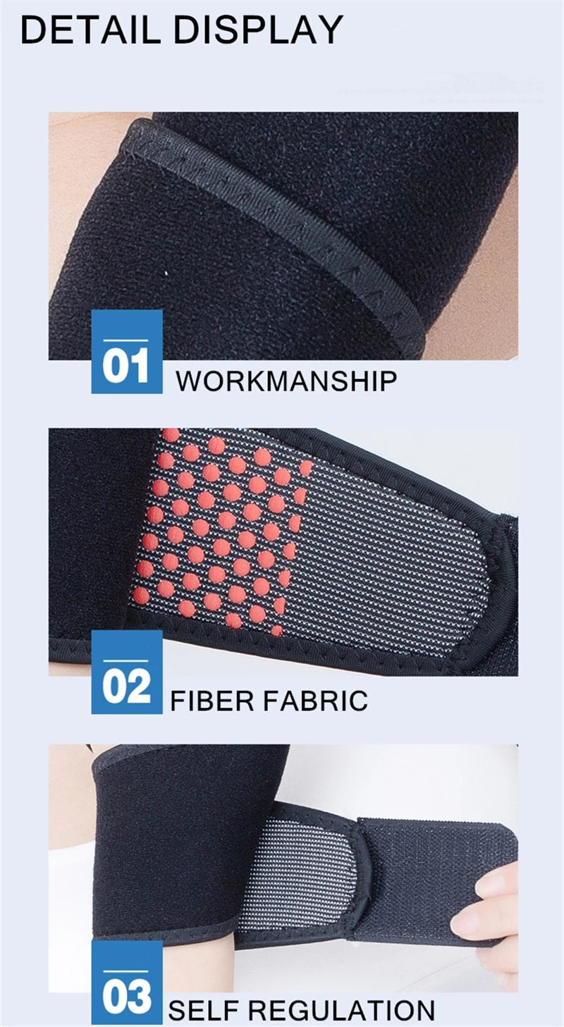 Self-Heating Magnetic Wrist Support Brace for Pain Relief