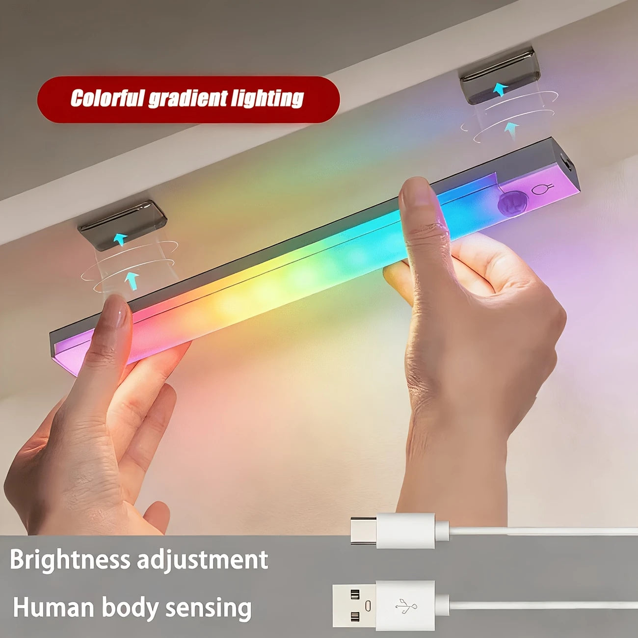 RGB Motion Sensor Cabinet Light