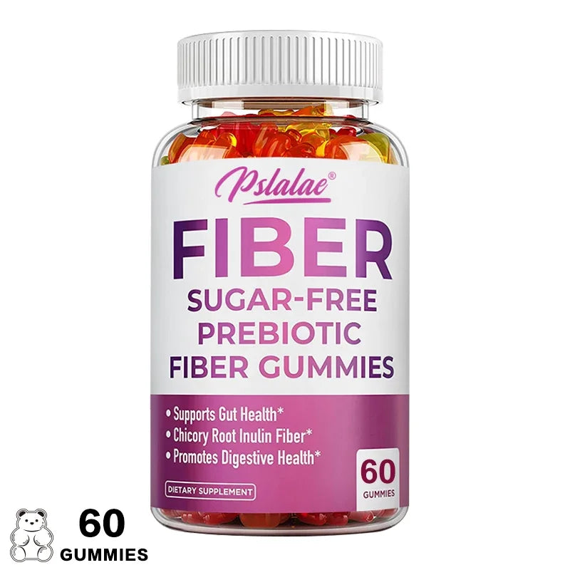 Prebiotic Sugar-Free Fiber Gummies - Supports Digestive Health, Promotes Overall Gut Health, and Regulates Stomach Function
