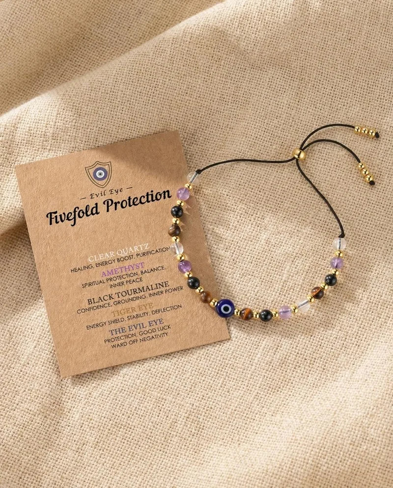 Evil Eye Crystal Protection Bracelet