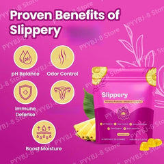 Women’s Pineapple Flavor Probiotic Gummie with Prebiotics for Keep PH Balance,Enhance Immunity,maintain Microbial Health 60pcs