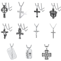 Christian Cross Prayer Necklace Jewelry