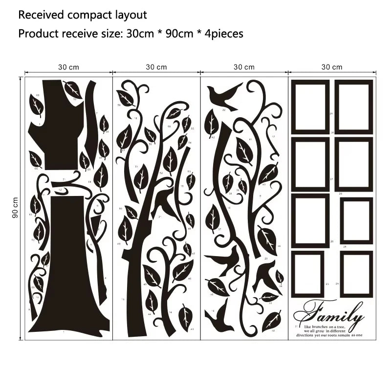 DIY Family Tree Wall Sticker Decal
