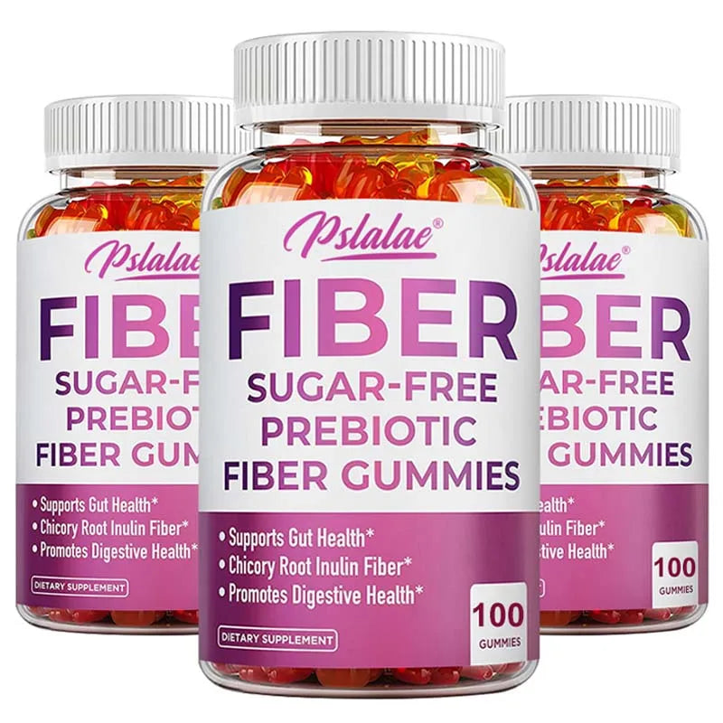 Prebiotic Sugar-Free Fiber Gummies - Supports Digestive Health, Promotes Overall Gut Health, and Regulates Stomach Function