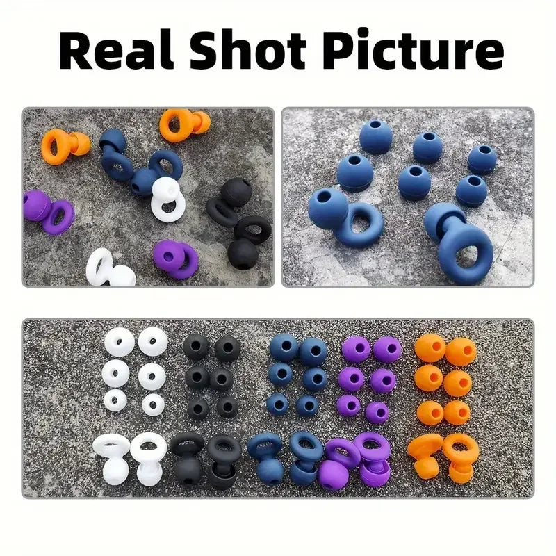 Reusable Silicone Noise Reducing Sleep Earplugs