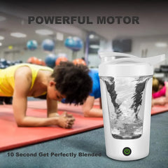 450ml Portable Electric Protein Shaker Bottle and Mixer Cup