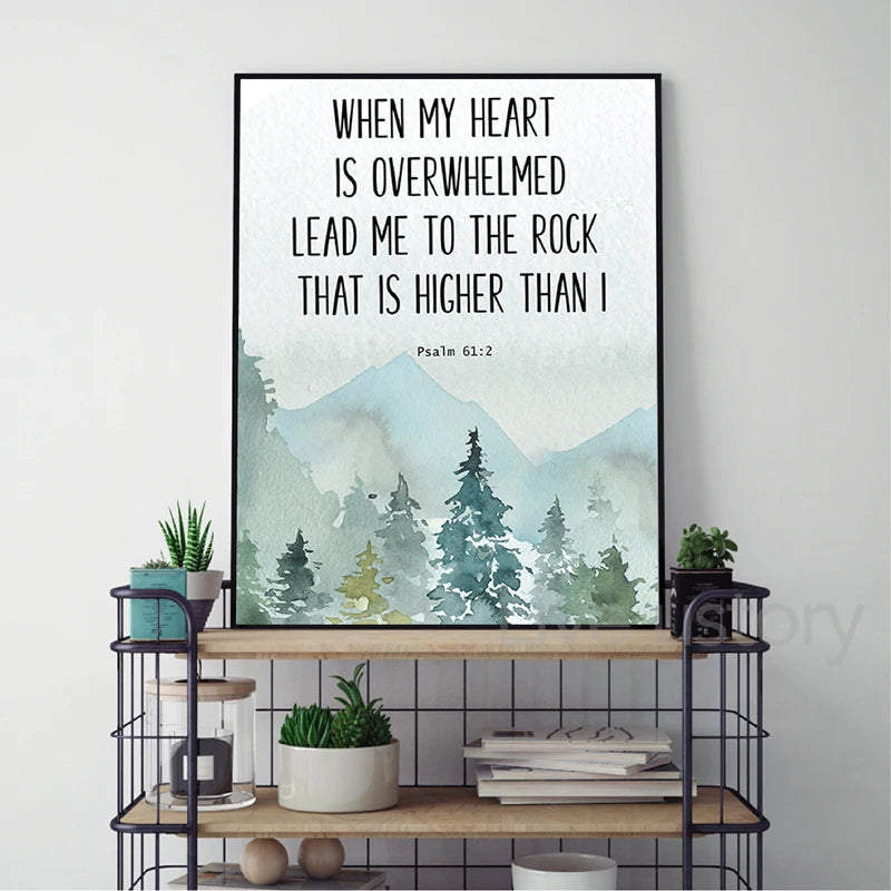 Psalm 91 Bible Verse Canvas Wall Art