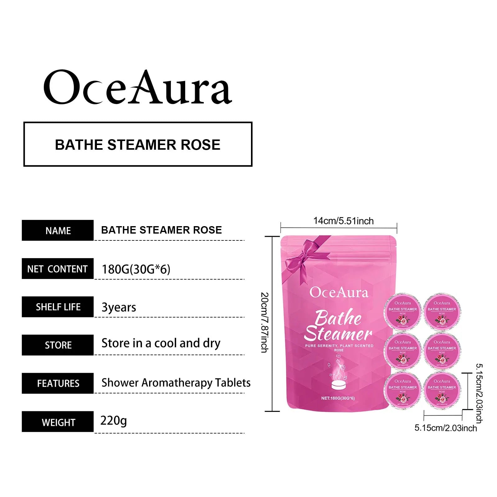Aromatherapy Shower Steamers Relaxation Tablets