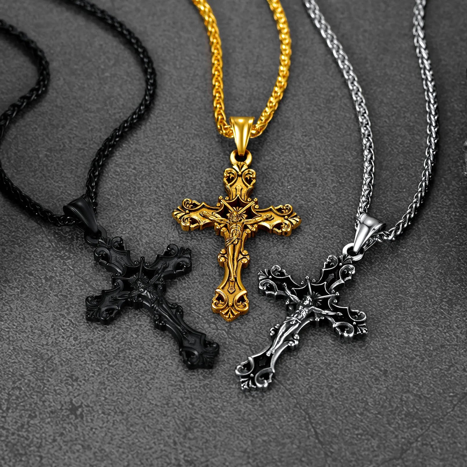 Christian Cross Prayer Necklace Jewelry