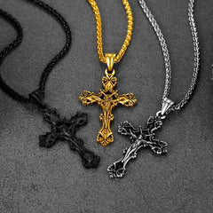 Christian Cross Prayer Necklace Jewelry